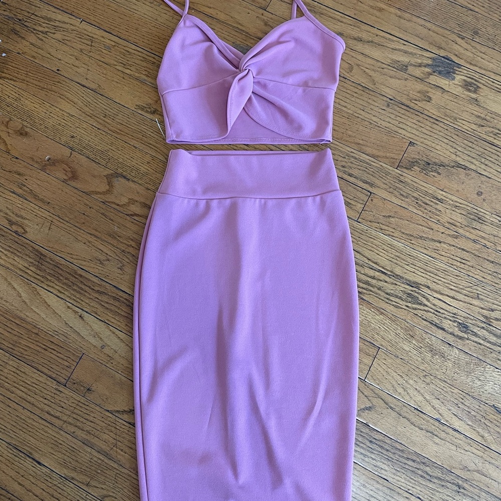 Dusty Rose 2 piece dress